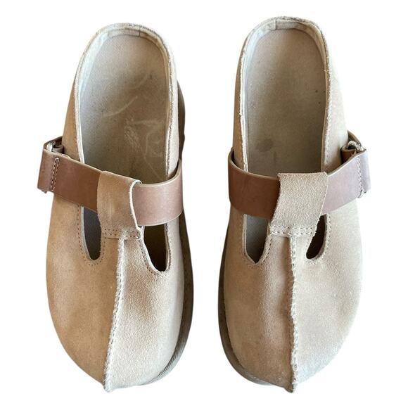 UGG Suede Clog Platform Mules Goldenstar Sand - Picture 2 of 11